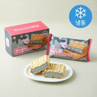 스키니피그 저당 흑임자떡 모나카