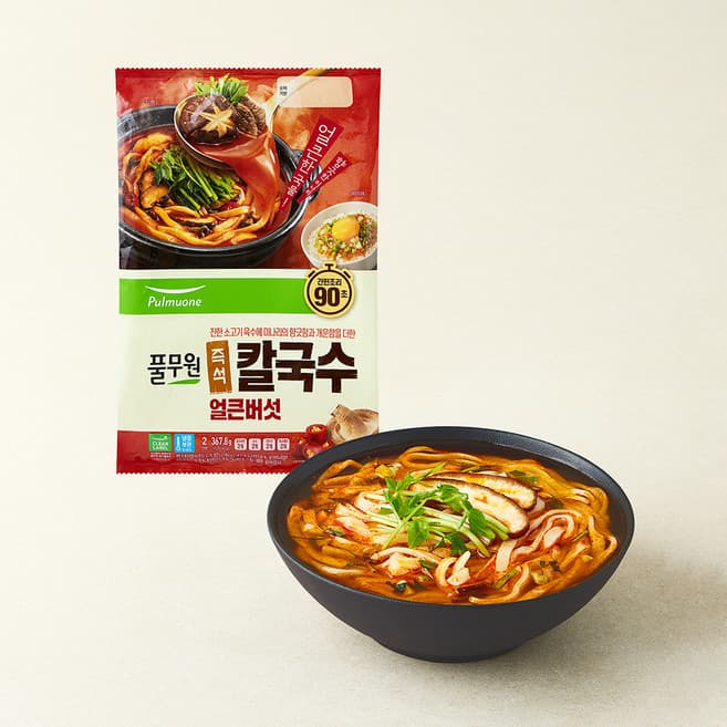 얼큰버섯칼국수