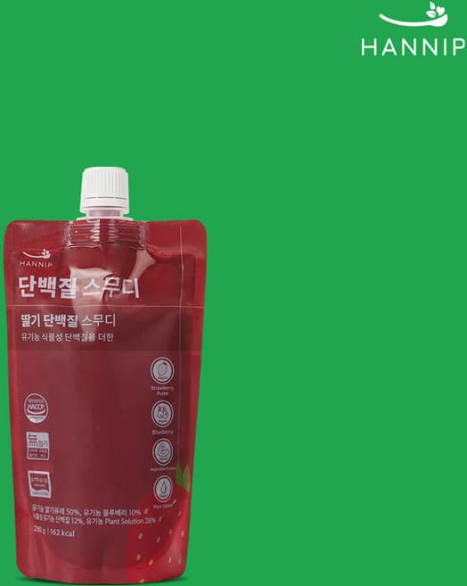 딸기 단백질 스무디