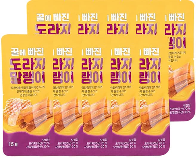 꿀에 빠진 도라지 말랭이