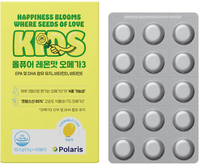 올퓨어 레몬맛 오메가3