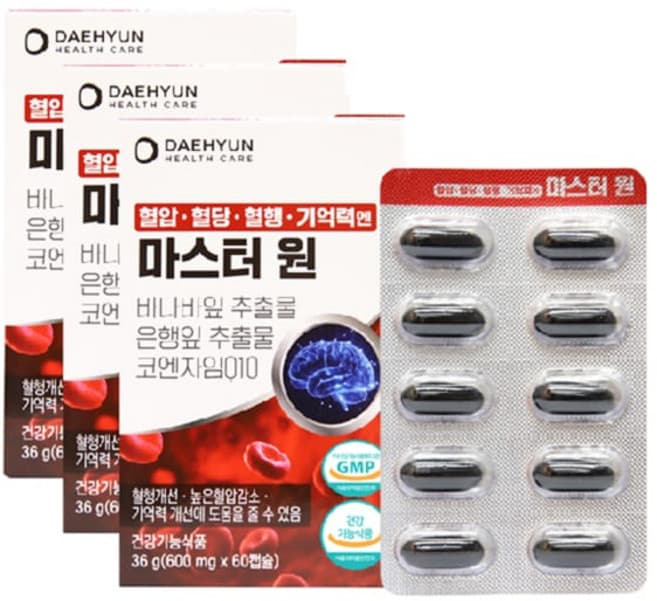 혈압ㆍ혈당ㆍ혈행ㆍ기억력엔 마스터 원