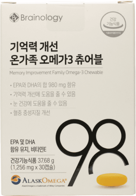 기억력 개선 온가족 오메가3 츄어블