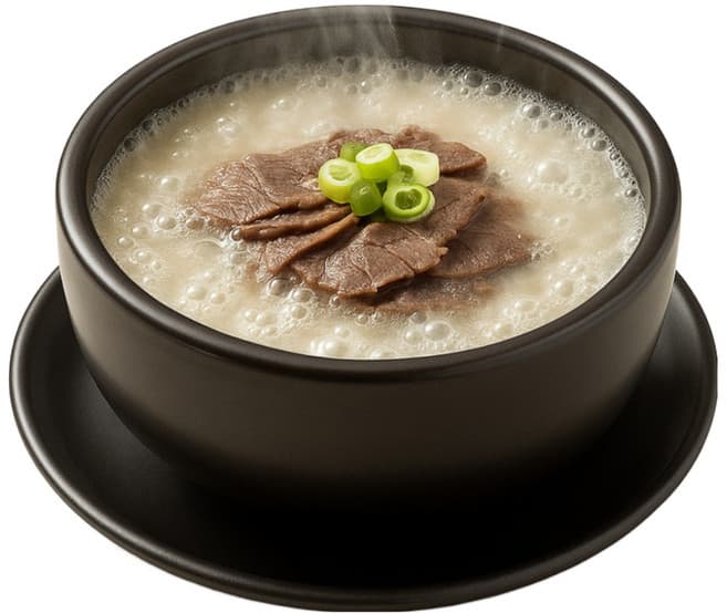 농가의 아침  설렁탕