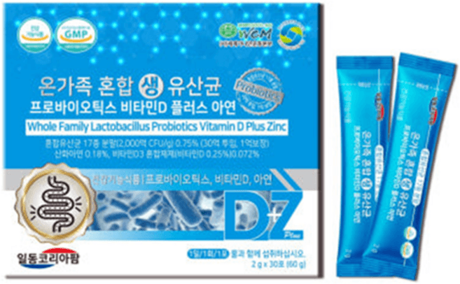 온가족 혼합 생유산균 프로바이오틱스 비타민D 플러스 아연