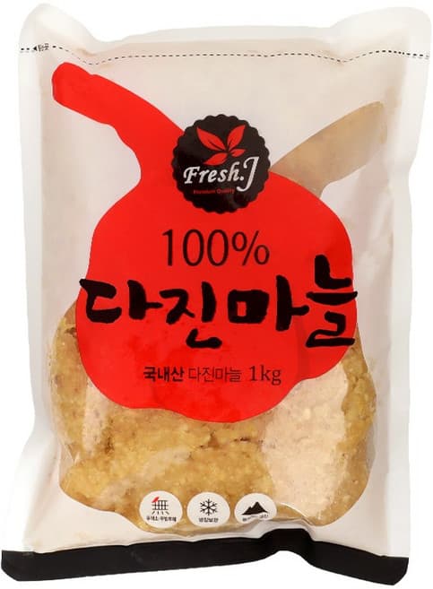 다진마늘(국내산 또는 중국산)