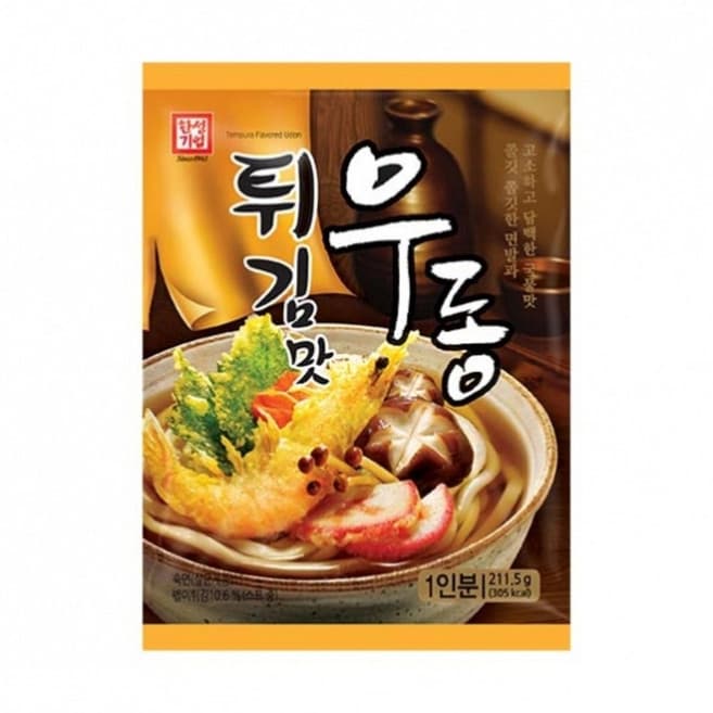 미리 쫄탱 튀김맛우동
