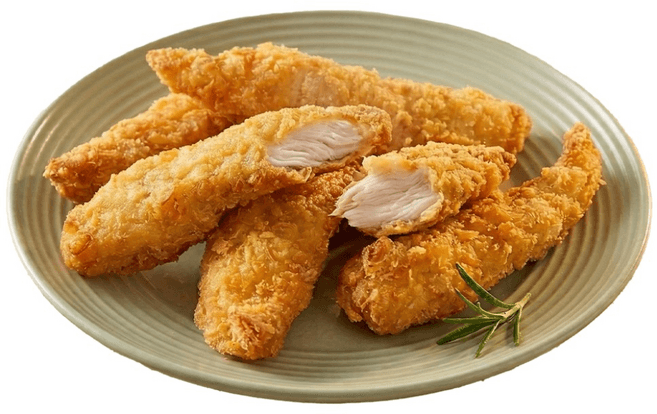 오븐에 굽는 콘크럼 치킨텐더