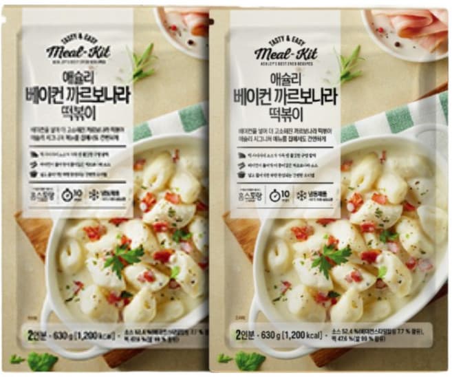 애슐리 베이컨 까르보나라 떡볶이