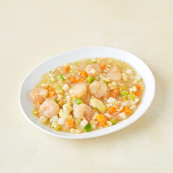 아이들 달걀새우덮밥
