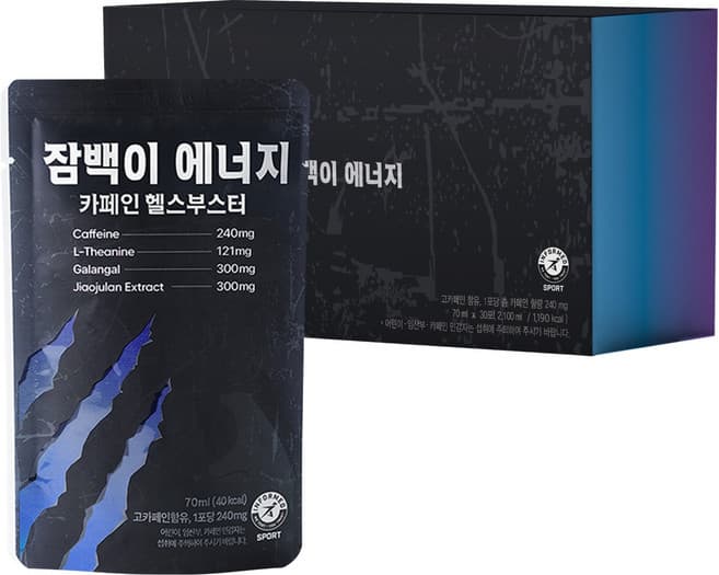 잠백이 에너지 카페인 헬스부스터
