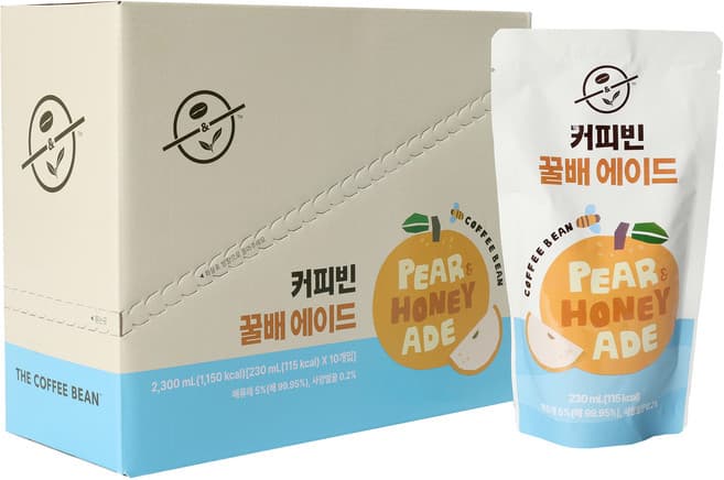 커피빈 꿀배 에이드