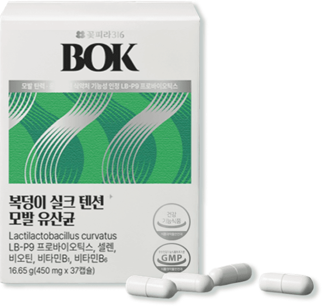 복덩이 실크 텐션 모발 유산균