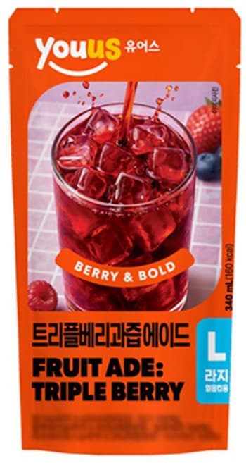 youus 트리플베리과즙에이드