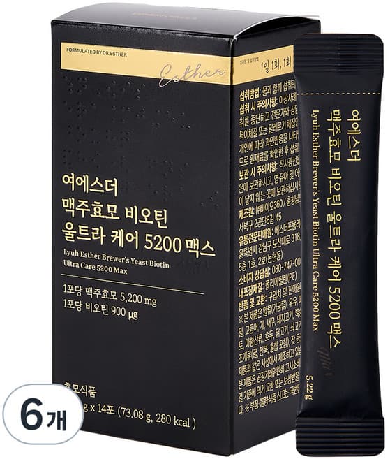 여에스더 맥주효모 비오틴 울트라 케어 5200 맥스