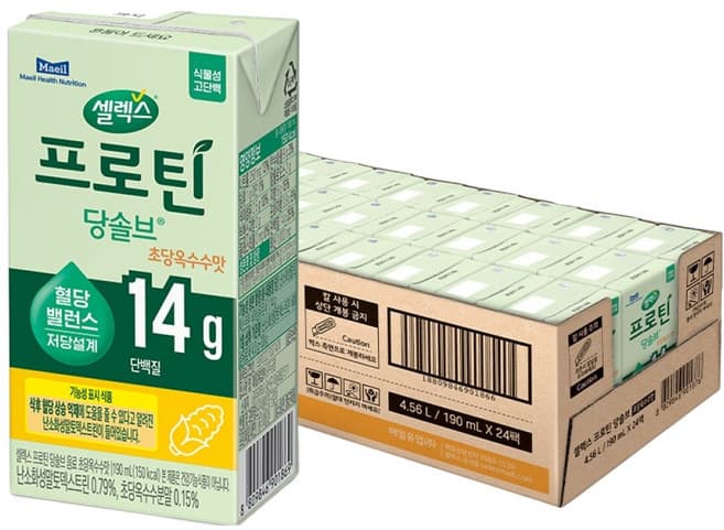 셀렉스 프로틴 당솔브 음료 초당옥수수맛