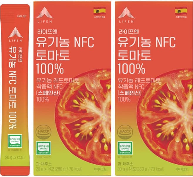 라이프엔 유기농 NFC 토마토 100%