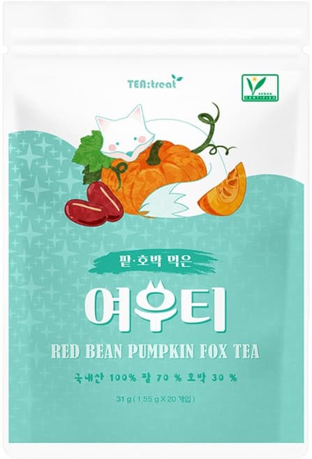 여우티 호박팥차 티백