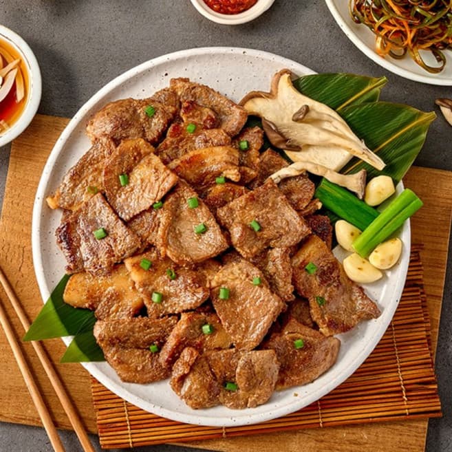 산야초 수제 댓잎 왕구이