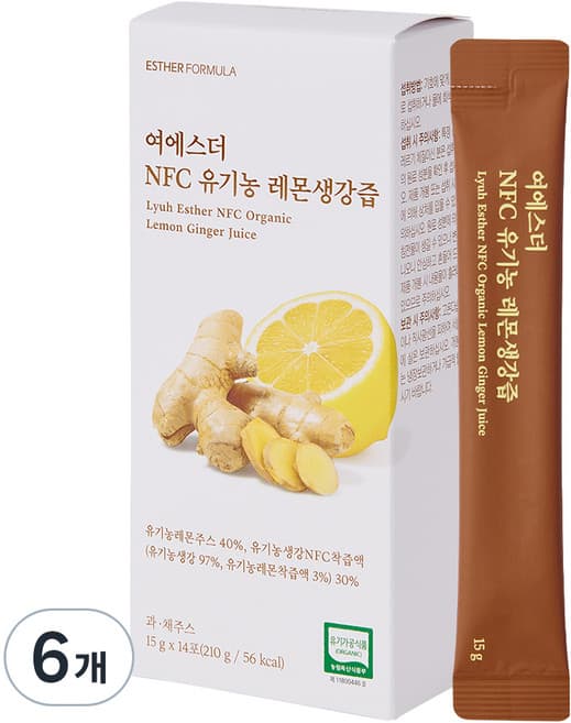 여에스더 NFC 유기농 레몬생강즙
