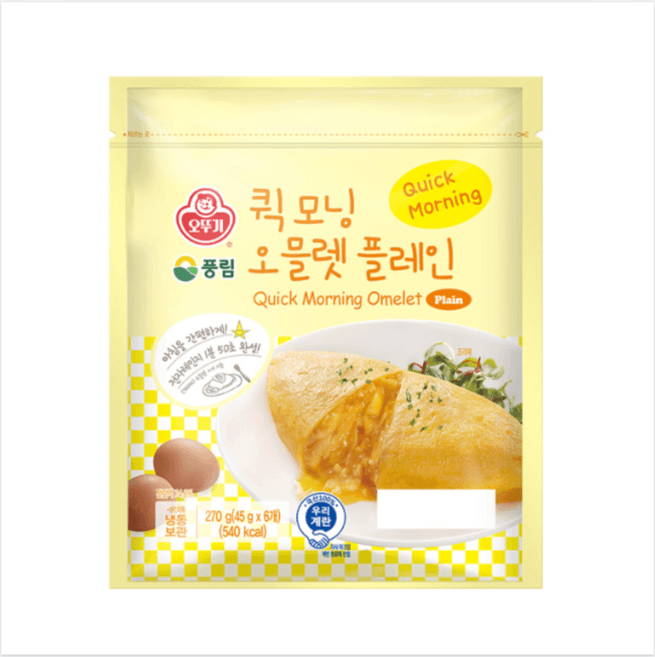 오뚜기 퀵모닝 오믈렛 플레인