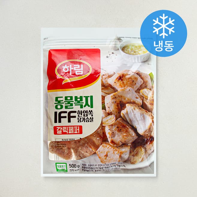 동물복지 IFF 한입쏙 닭가슴살 갈릭페퍼