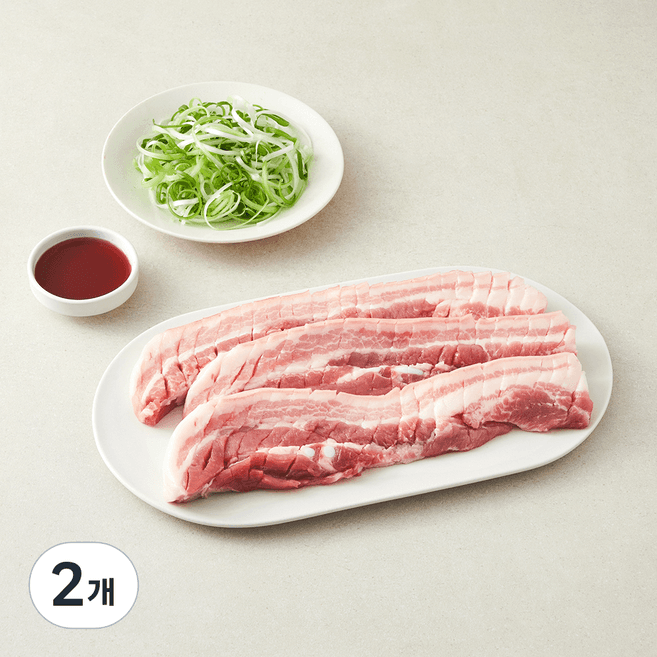 무항생제 한돈 칼집 미박 삼겹살 구이용