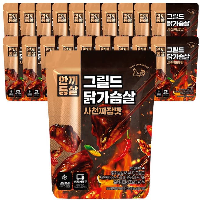 한끼통살 그릴드 닭가슴살 사천짜장맛