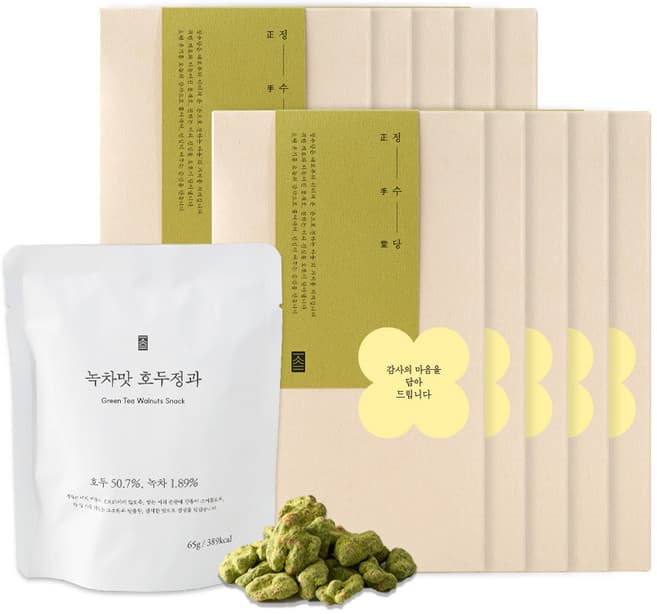 정수당 녹차맛 호두정과