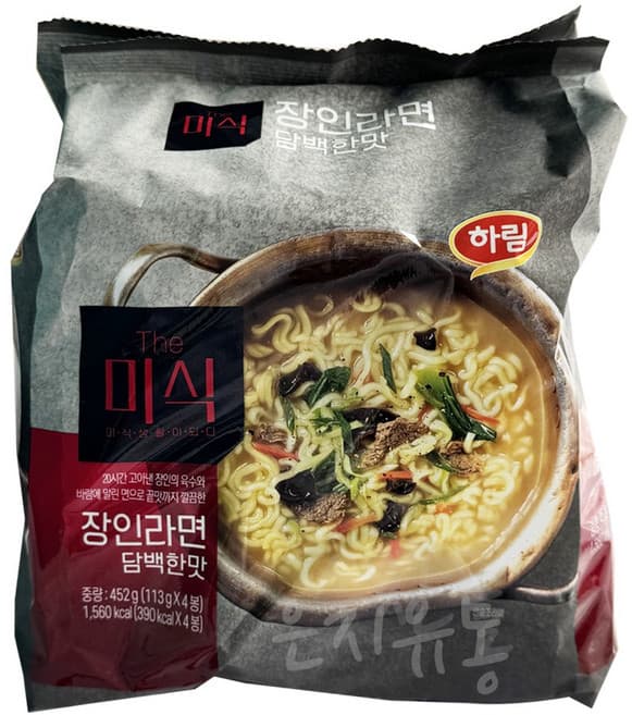 장인라면 담백한맛(수출용)