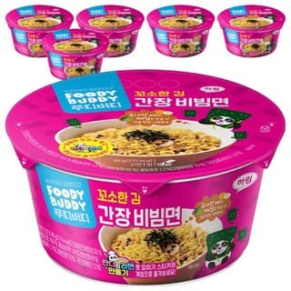 푸디버디 간장비빔면 컵