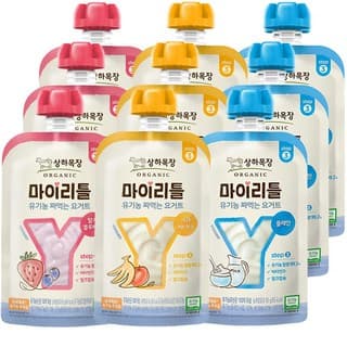 상하목장 마이리틀 유기농 짜먹는 요거트 딸기블루베리