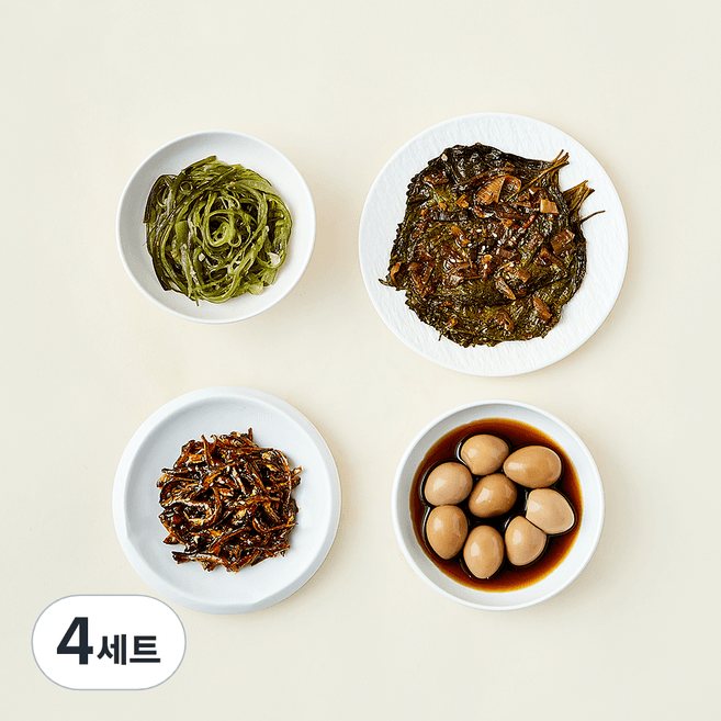 집밥 밑반찬 4종세트 A