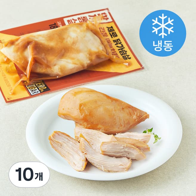 한끼통살제로 닭가슴살 스테이크 간장마늘치킨맛