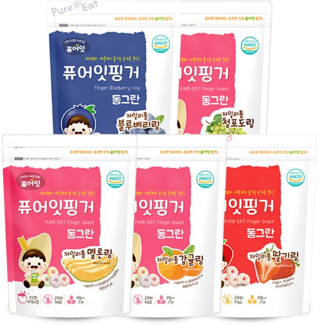 퓨어잇핑거 동그란 자일리톨 감귤링
