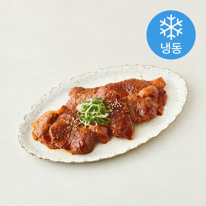 대파채가들어간매콤한돼지칼집구이