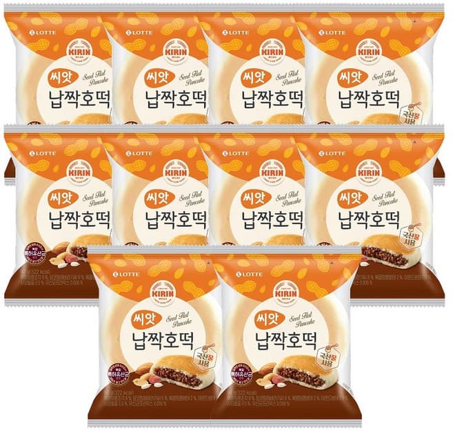 납짝호떡 부여알밤