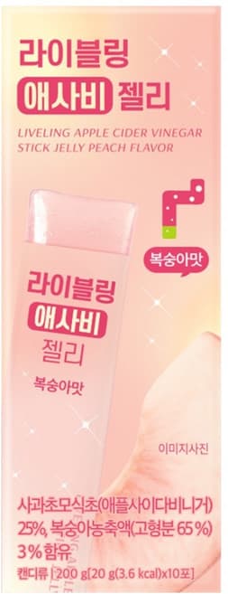 라이블링 애사비 젤리 복숭아맛