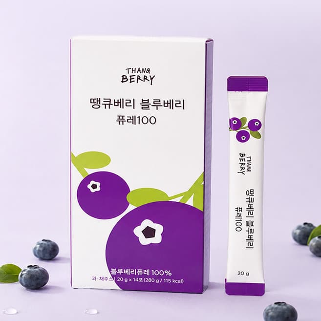 땡큐베리 블루베리 퓨레100
