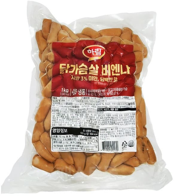 하림 닭가슴살 비엔나