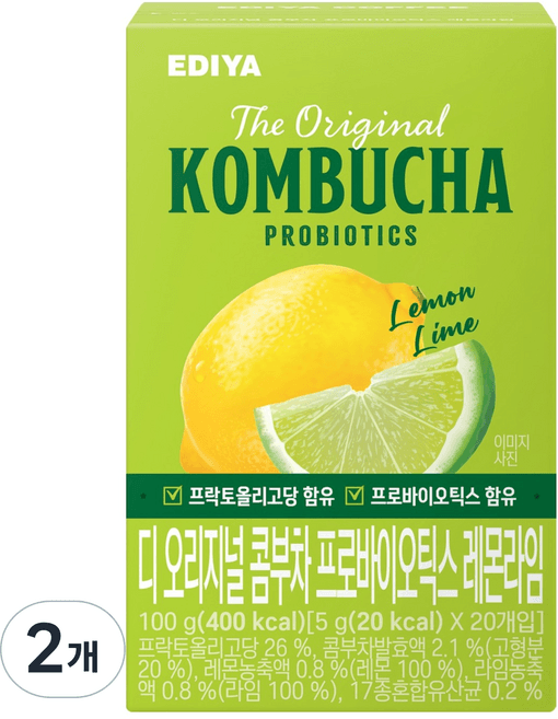 디 오리지널 콤부차 프로바이오틱스 레몬라임