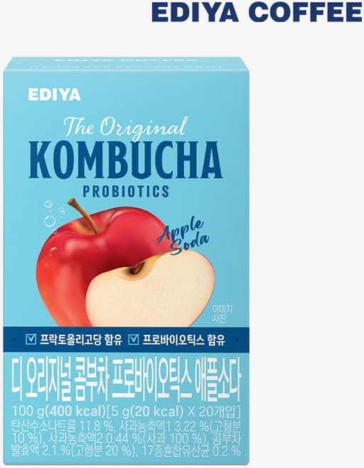 디 오리지널 콤부차 프로바이오틱스 애플소다